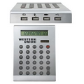 4 Port USB Hub w/ 8 Digit Calculator